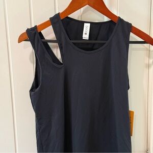 Becca Black Tank Top Womens Small Sleeveless Stretch Casual NWT NWOT